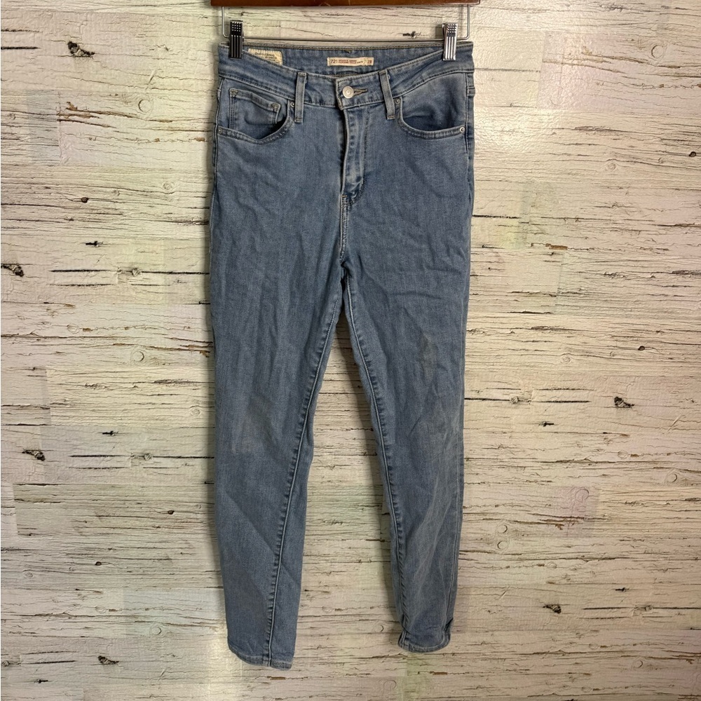 LEVIS | High Rise Skinny Jeans blue size 28